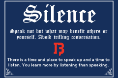 Silence Virtue Card