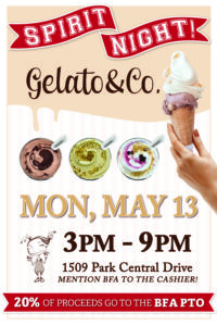 Gelato & Co Spirit Night on May 13