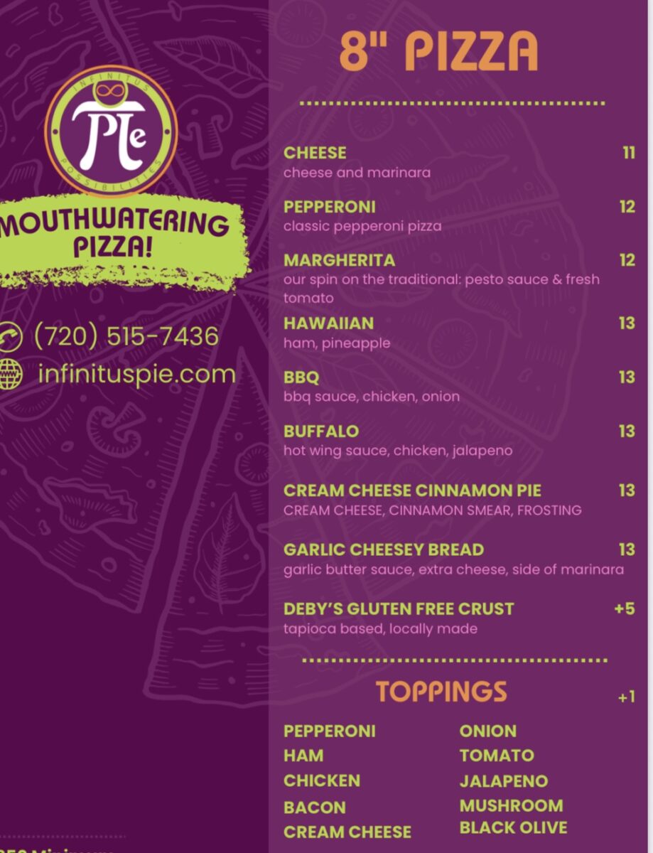 Pizza Menu