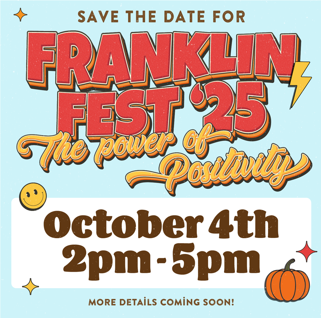 Save the date logo for franklin fest