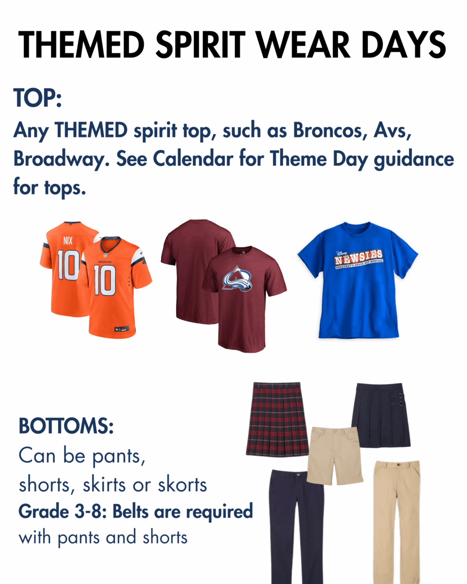 Themed Spirit Wear Guidance
