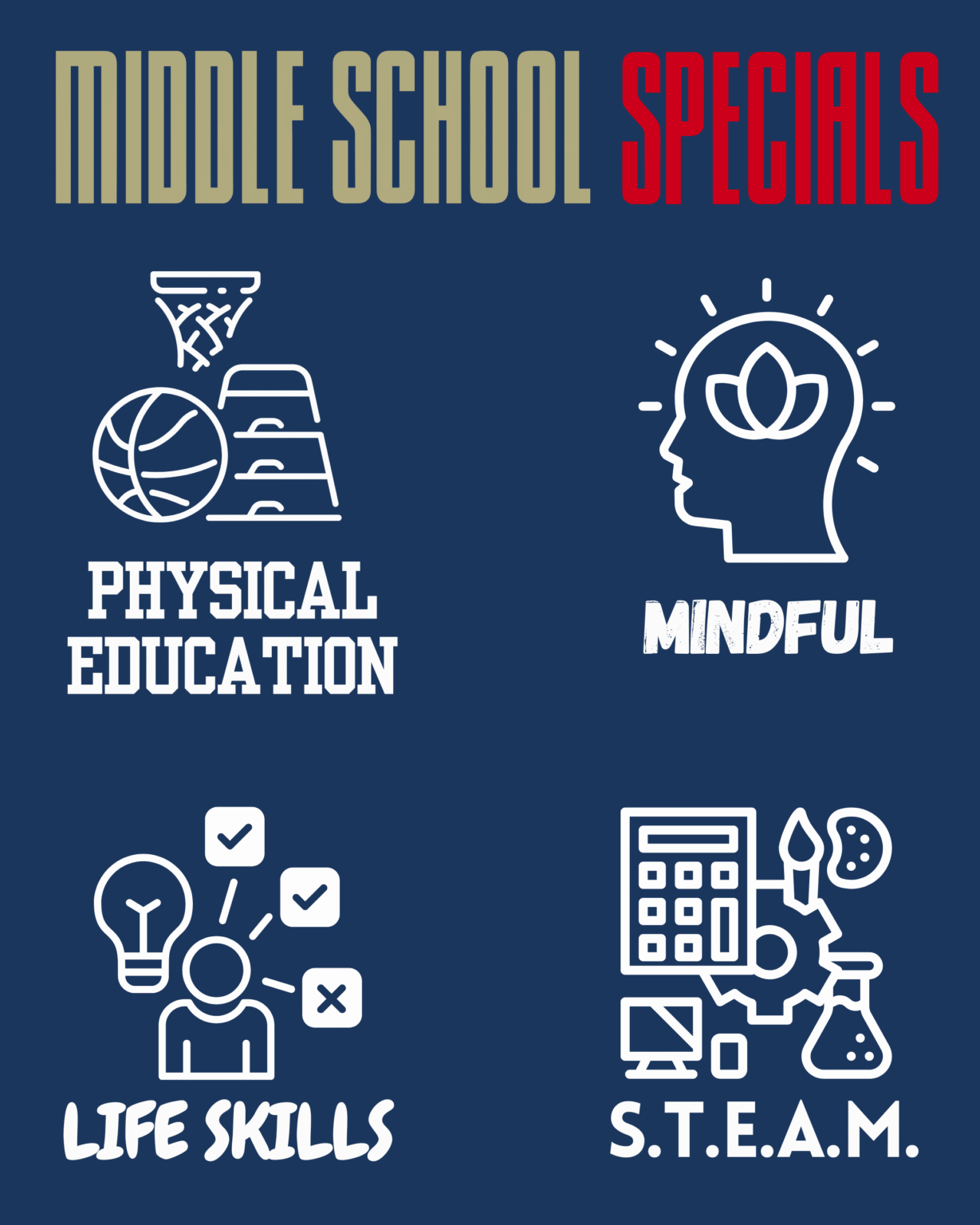 Middle School Specials Ben Franklin Academy