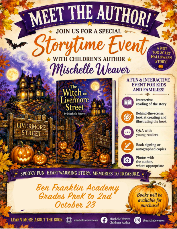 Author visit flyer